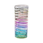 Electroplate hot sell wine glasses stemless