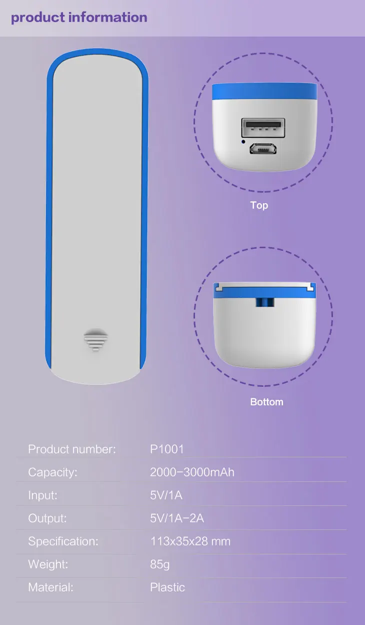 2018 New wireless power bank 2000mAh built in cable mobile charger power bank - ANKUX.COM