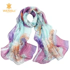 Wholesale 2018 New fashion Hijab Custom Silk Chiffon oblong Scarf