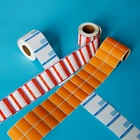 customized adhesive label paper and direct thermal roll label stickers for food