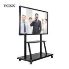 50" Infrared technology touch screen monitor mobile interactive smart board