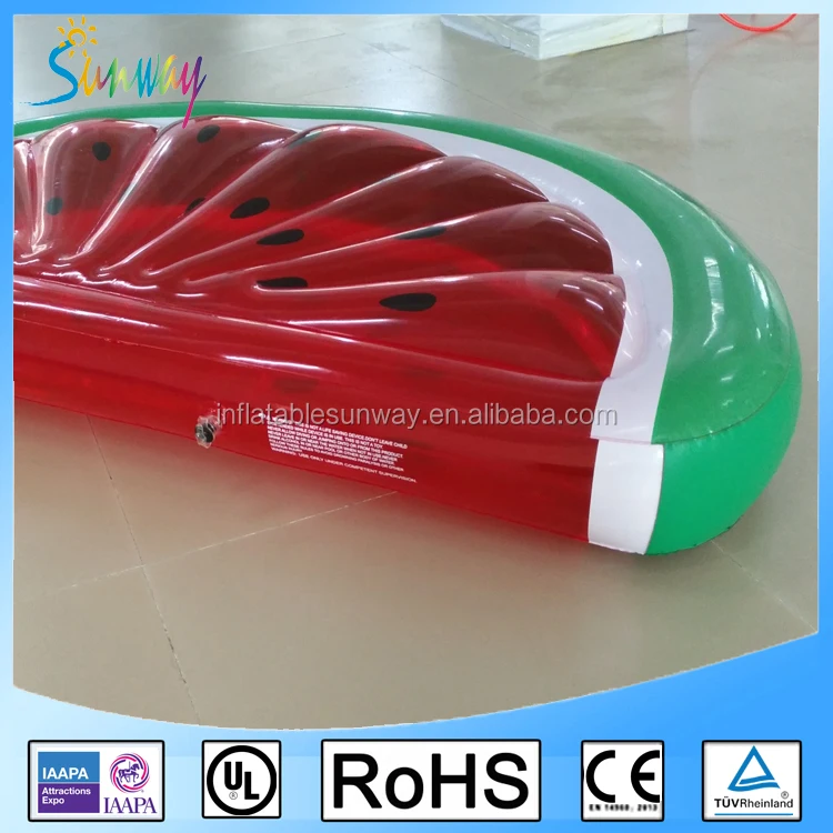 2017 NEW Red Transparent Half Inflatable Watermelon Pool Float