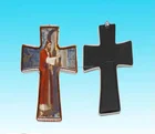Plaque Sublimation Plaque Antique Religious Ceramic Cross Wall Plaque For Sublimation