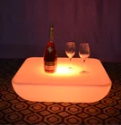 PE Illuminated Outdoor color changing events bistro led bar table