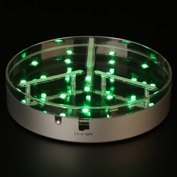 6inch led light base green