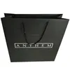 Luxury Bouquet Clothing Shopping Black Strong Kraft Packaging Paper Bag