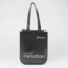 Custom Printing and Design Curved Corners Non Woven Shopping Tote Bag