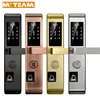 304 One Stainless Steel Phone Controlled WIFI Gateway Fingerprint And Touchscreen Keyless Attendance Smart Door Locks