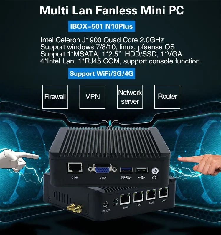 mini pc 4 nic