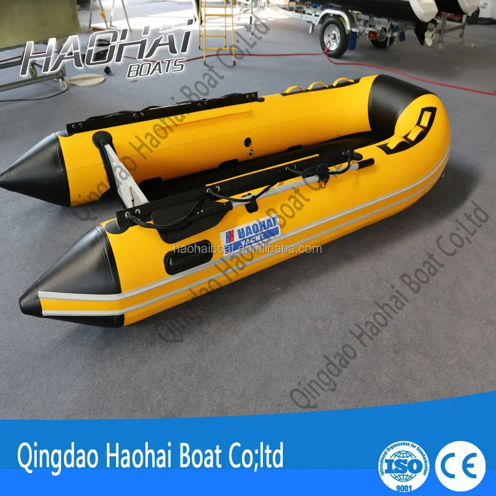 330cm aluminum floor inflatable pontoon tender boat, View ...