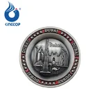 Metal Dubai Round Souvenir Antique Fridge Magnet