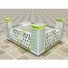 Fashion Design Wooden Baking Paint Computer Display Cabinet Showcase For Laptop Shop Decoration