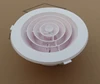 Round ABS Plastic White Insect Proof Mini Louvers With Screen