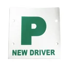 Green Car Multifix Green New Driver P Plates Car Sticker With Magnetic Strips