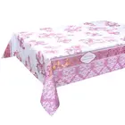 Home Use Printed PVC Table Cloth With Non-woven Backing