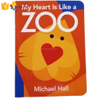 Most competitive price customized boardbook printing special die-cutting children book zoo animal cognitive learning board