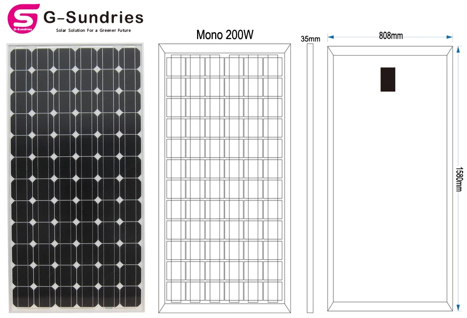 OEM/ODM 180w concentrated solar panels