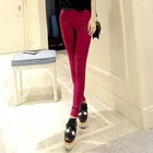 Latest Design Red Women's Polyester Pants Wholesale Comfortable Long Pants