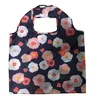 Small Order Polyester Grocery Bags Floral Reusable Shopping Bag Full Printing Folding Shopping Bag