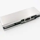 frameless sliding glass door bottom patch fitting