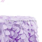 wholesale laser cut circle taffeta petal table cloth for wedding and decoration