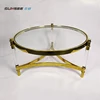 Wholesale stainless steel stand display clear plexiglass furniture acrylic round coffee end table for sale