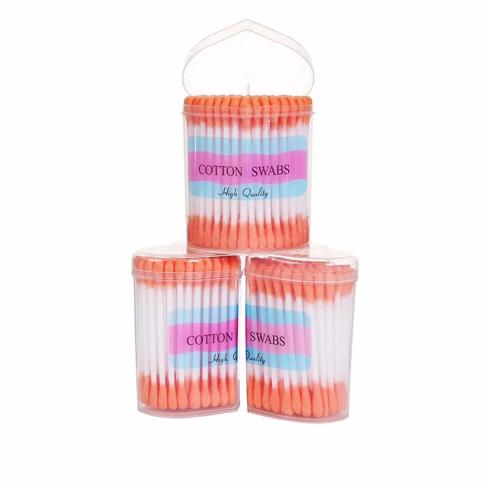 yiwu factory plastic stick cotton buds sterile colorful cotton