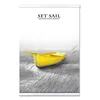 Modern Wall Hanging Artwork Still Life Boat canvas Paintings with Wooden Hanger