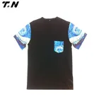 Custom collar pocket men t shirt with pocket/ pocket t shirt sublimation printing