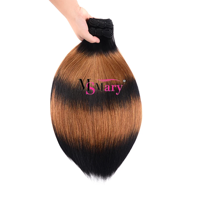 2018 Fumi Hair 5 Tone Piano Ombre Color Double Drawn Brazilian