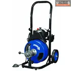 50Ft 1/2" Cable 330 drum auto feed electric drain auger cleaner with cutter