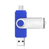 Toptai OTG Swivel USB Flash Drive 64GB 2 in 1 USB Memory Stick Micro Port & USB 2.0 Pen Drive for Android/PC/Tablet/Mac