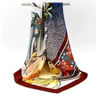 Wholesale 100% Pure Silk Twill 10mm Scarf 35" Large Square Women Shawl Warp