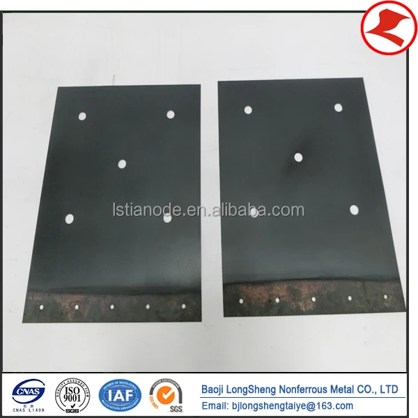 titanium electrode plate assembly for zinc plating