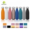 Whole sales 500ml 750ml 1000ml spray paint double wall stainless steel water bottle