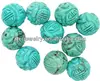 carved turquoise Tibet beads