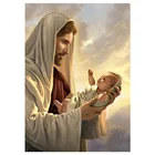 Father and son 5D DIY Diamond mosaic diamond embroidery