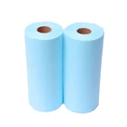 Spun-lace dry reusable biodegradable industrial cleaning cloth roll