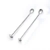 Hot Sale Stainless steel mixing spoon bar swizzle cocktail spoon