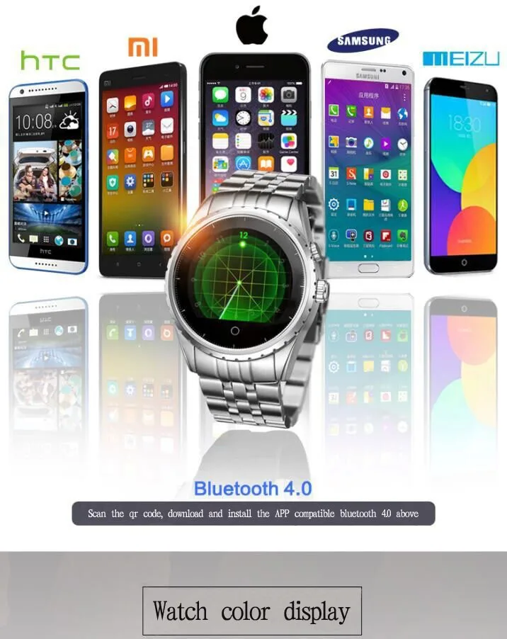 Vintage Smartwatches Reloj Inteligente Android Wear Smart Android Watch Smartwatch Android IOS with Camera Stainless Steel Case
