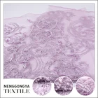 Popular elegant net pearl beads embroidery designs for dress