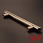 Zinc Alloy Furniture Hardware Handles Satin Chrome t bar pull handle