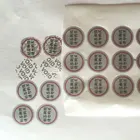 Matte silver VOID partial transfer security label