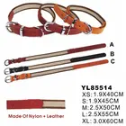 Petstar Top Quality Wholesale Adjustable Leather Luxury Dog Collar And Leash Set