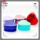 Heart Shaped Metal Chocolate Candies Tin Can Box