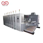 GIGA LX-608CN Full Computerized High Speed Flexo Printing Slotting & Die Cutting Machine with lead edge feeder