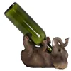 Hot Sale Personalized Handmade Polyresin Elephant Wine Holder