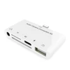 All in 1 light ing connector multi 5 port USB/SD/TF card reader charging Audio Adapter for iphone