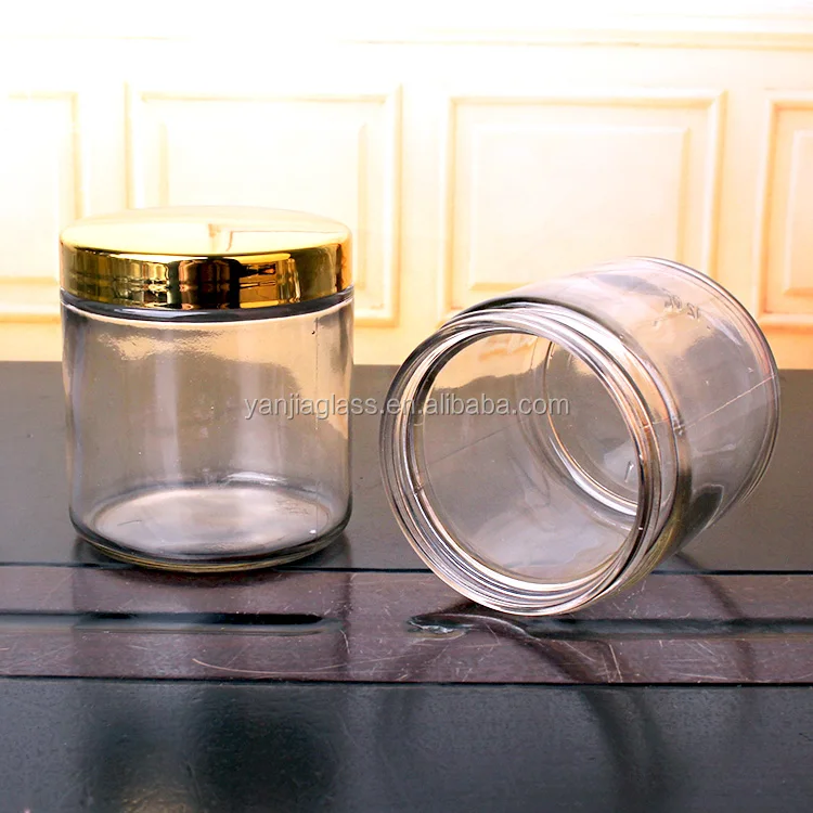 hot sell 360ml 12oz straight side wide mouth cylinder empty glass food jar for honey jam with plastic lid