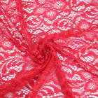pink Nylon Spandex Floral Guipure Stretch Lace Fabric for women's dress